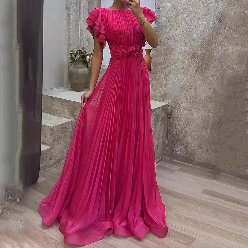 Damen Abendkleid aus Plissee mit Eleganz Jully