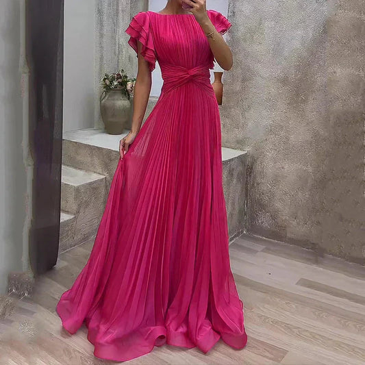 Damen Abendkleid aus Plissee mit Eleganz Jully