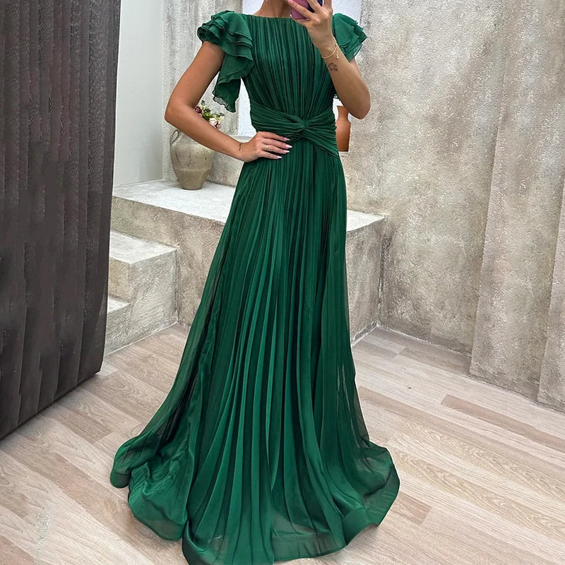 Damen Abendkleid aus Plissee mit Eleganz Jully