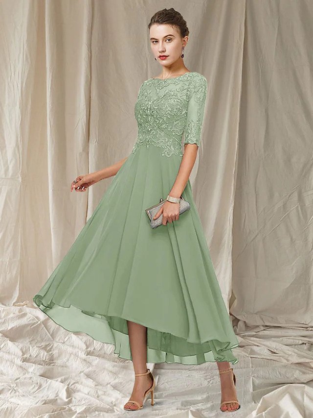 Damen Abendkleid aus Spitze mit knöchellangem Schnitt Jully
