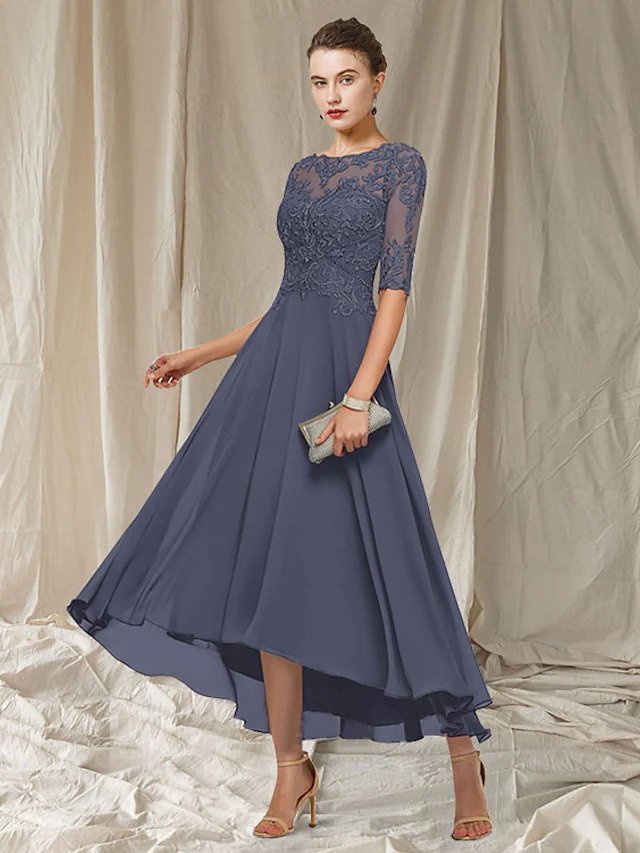 Damen Abendkleid aus Spitze mit knöchellangem Schnitt Jully