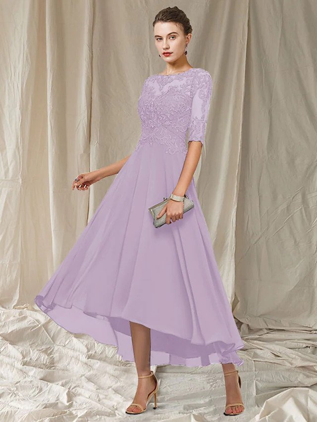 Damen Abendkleid aus Spitze mit knöchellangem Schnitt Jully
