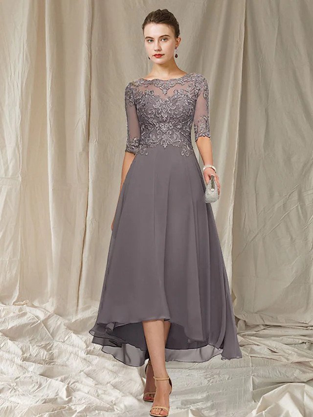 Damen Abendkleid aus Spitze mit knöchellangem Schnitt Jully