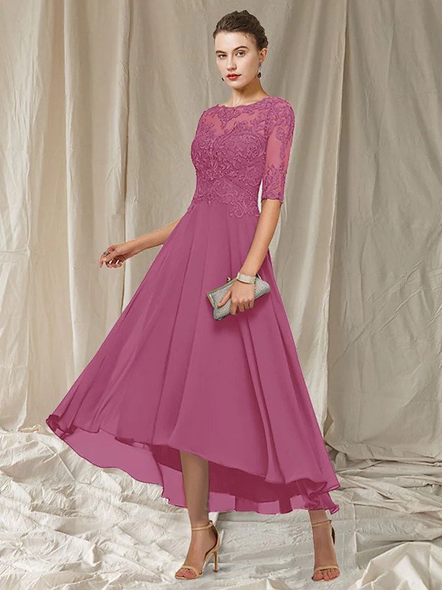 Damen Abendkleid aus Spitze mit knöchellangem Schnitt Jully