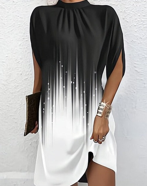 Damen Abendkleid mit Fledermausärmeln aus hochwertigem Material Jully