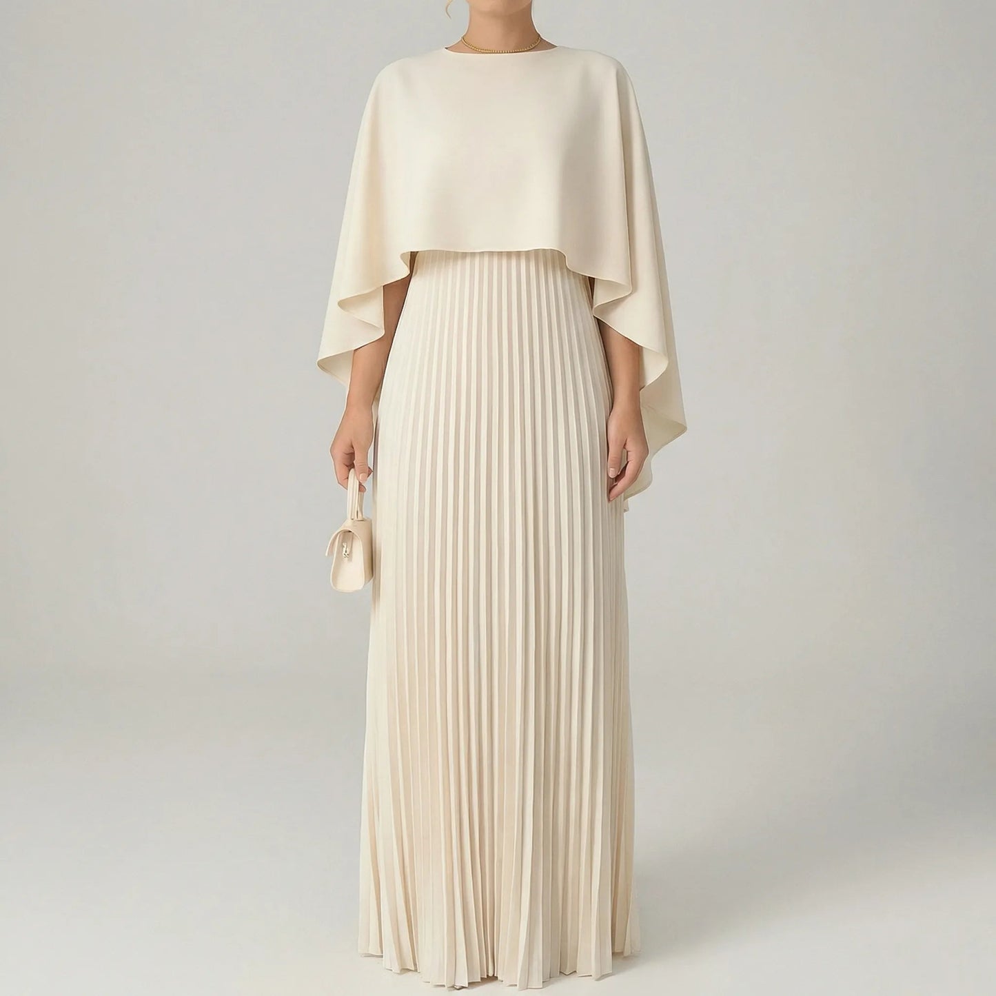 Damen Abendkleid mit Fledermausärmeln in Maxi-Länge Jully