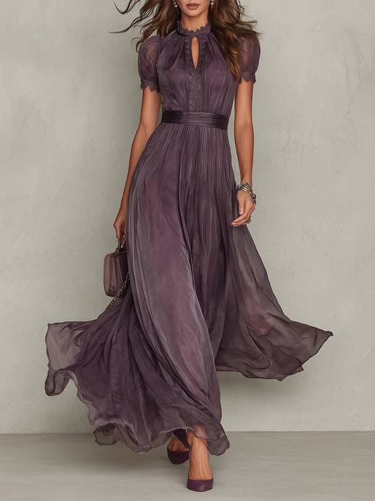 Damen Abendkleid mit elegantem Vintage-Ausschnitt Jully
