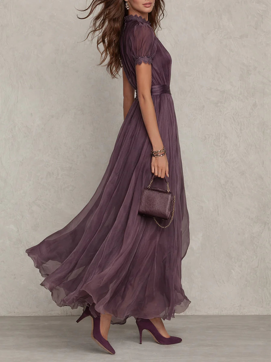 Damen Abendkleid mit elegantem Vintage-Ausschnitt Jully