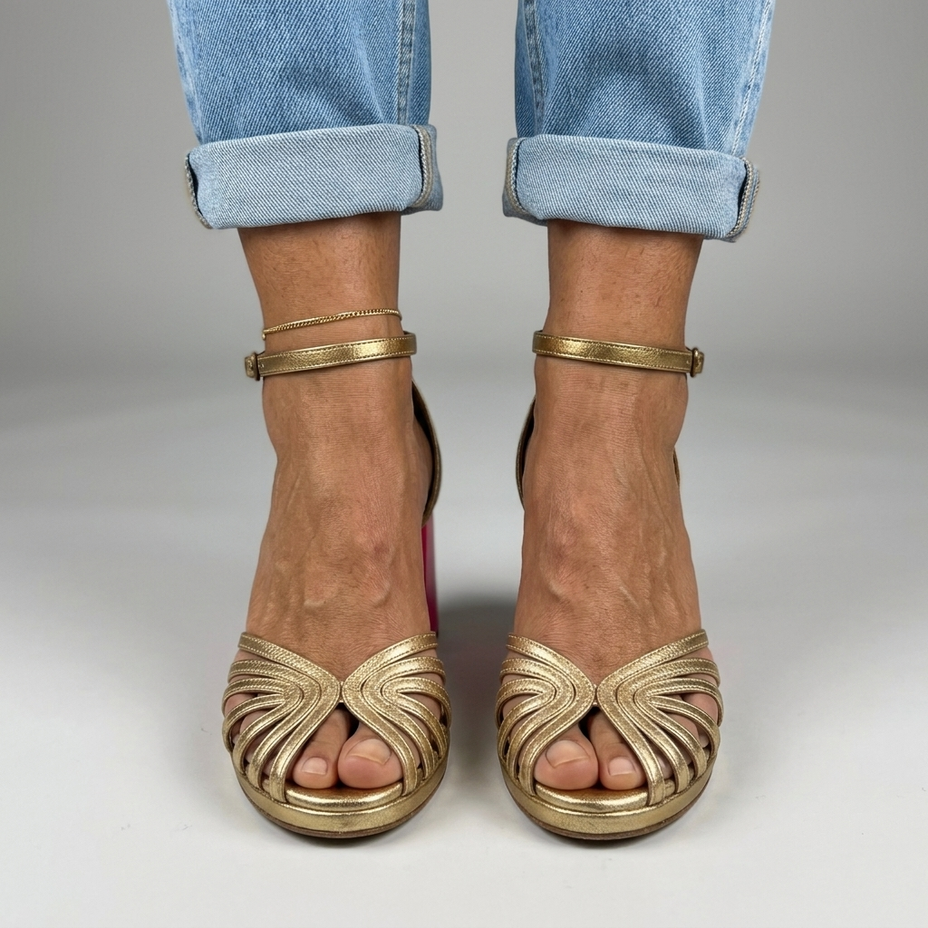 Damen Absatzschuhe mit Blockabsatz Jully
