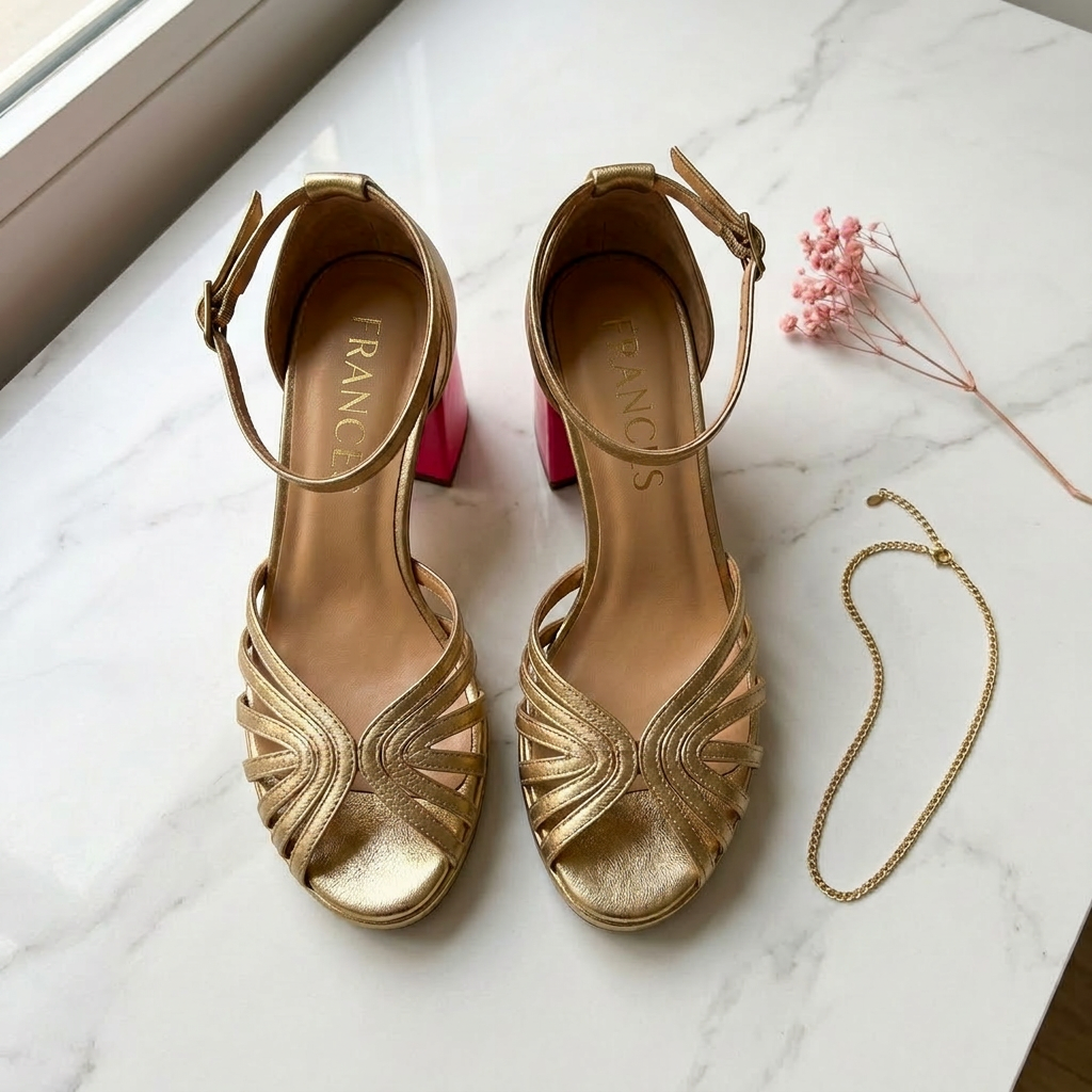 Damen Absatzschuhe mit Blockabsatz Jully