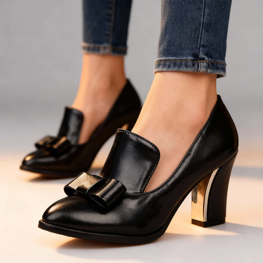 Damen Absatzschuhe mit Schleifendetail und gepolsterter Innensohle Jully