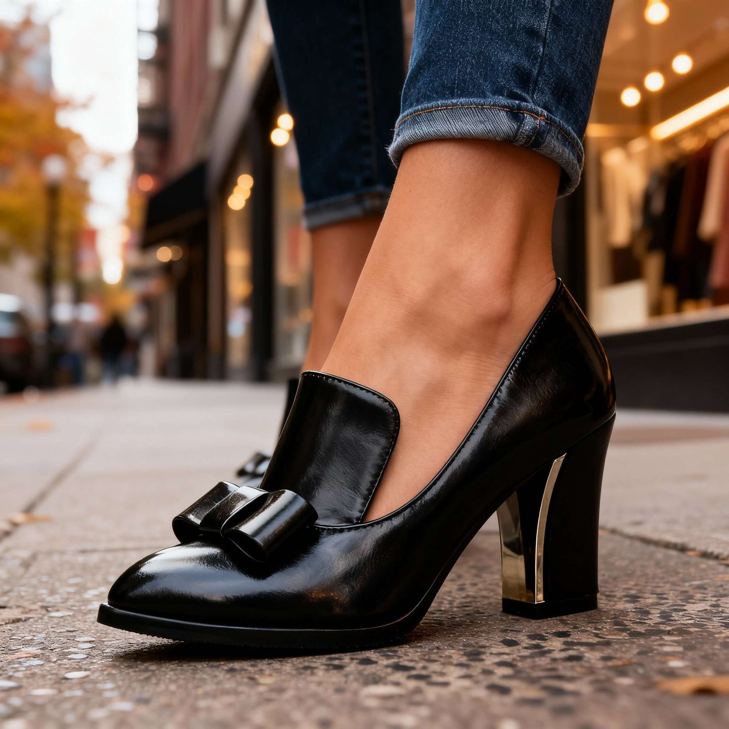 Damen Absatzschuhe mit Schleifendetail und gepolsterter Innensohle Jully