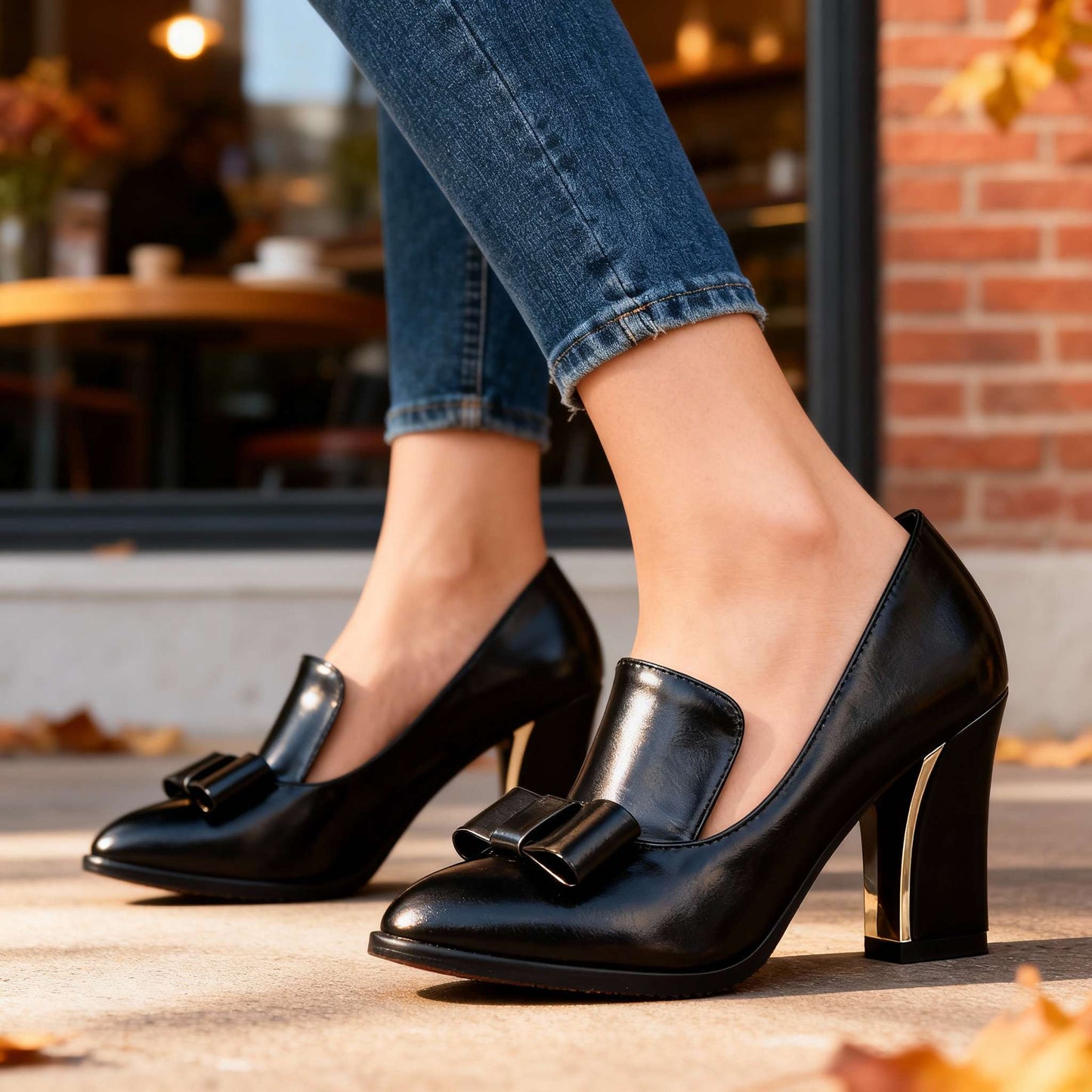 Damen Absatzschuhe mit Schleifendetail und gepolsterter Innensohle Jully