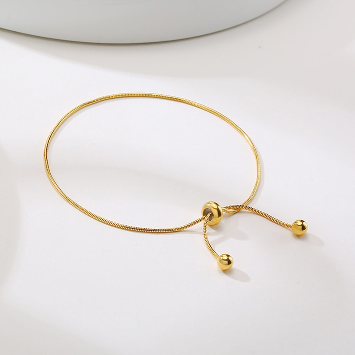 Damen Armband mit Zugmechanismus in Gold Jully