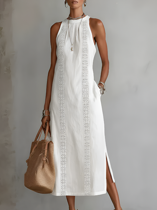 Damen Ärmelloses Flow-Kleid mit fließender Form Jully
