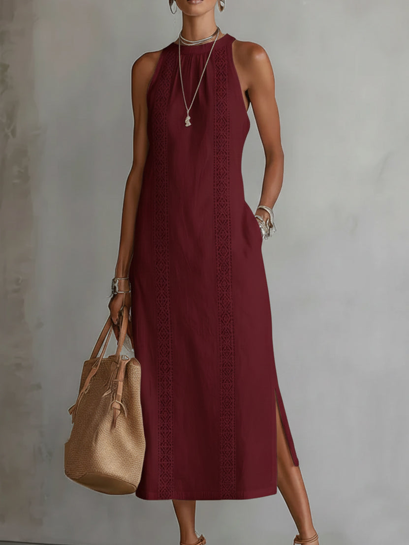 Damen Ärmelloses Flow-Kleid mit fließender Form Jully