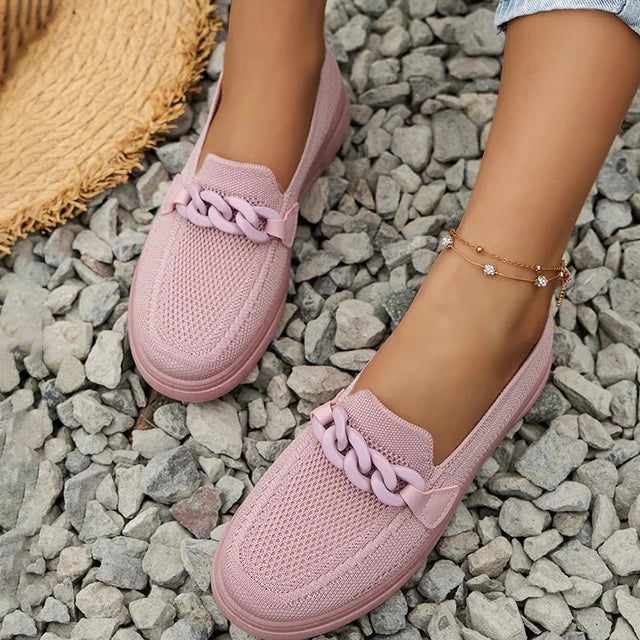 Damen Atmungsaktive Mesh Schuhe mit Slip-On Design Jully
