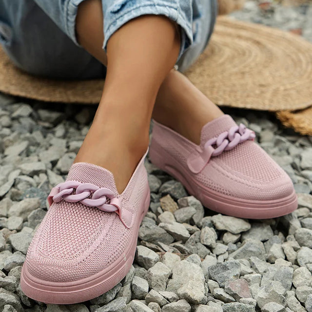 Damen Atmungsaktive Mesh Schuhe mit Slip-On Design Jully