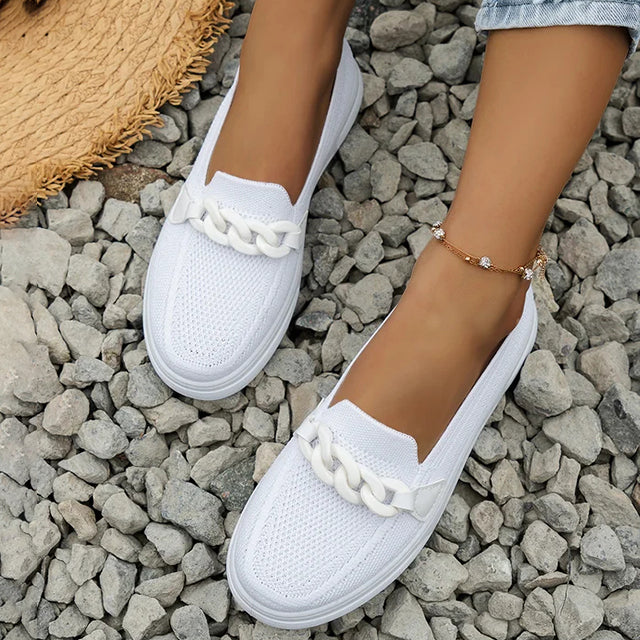 Damen Atmungsaktive Mesh Schuhe mit Slip-On Design Jully