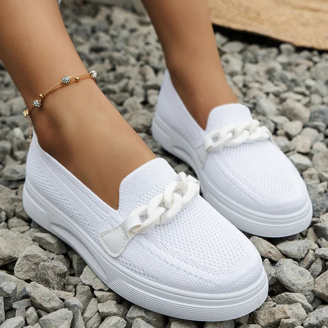 Damen Atmungsaktive Mesh Schuhe mit Slip-On Design Jully