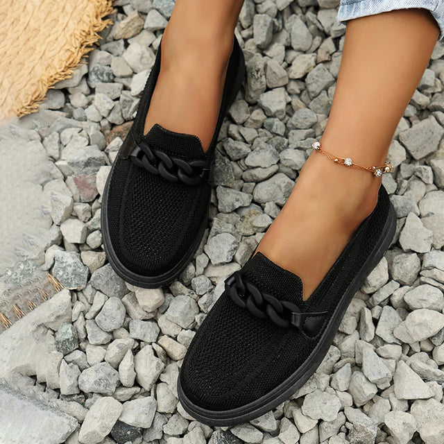 Damen Atmungsaktive Mesh Schuhe mit Slip-On Design Jully