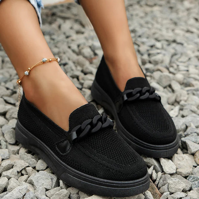 Damen Atmungsaktive Mesh Schuhe mit Slip-On Design Jully