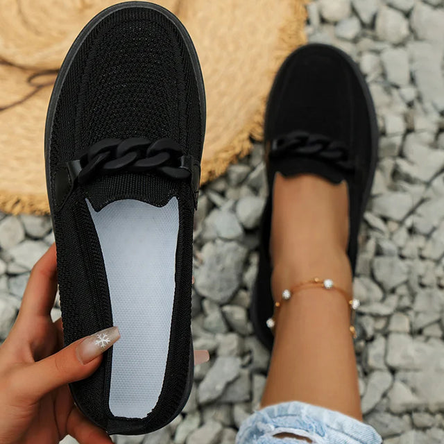 Damen Atmungsaktive Mesh Schuhe mit Slip-On Design Jully