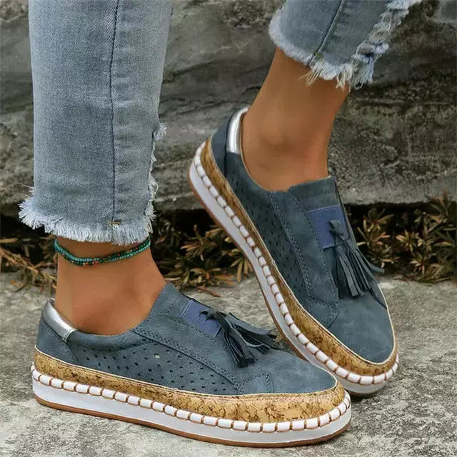 Damen Aushöhlen Schuhe mit Quastendekoration Jully
