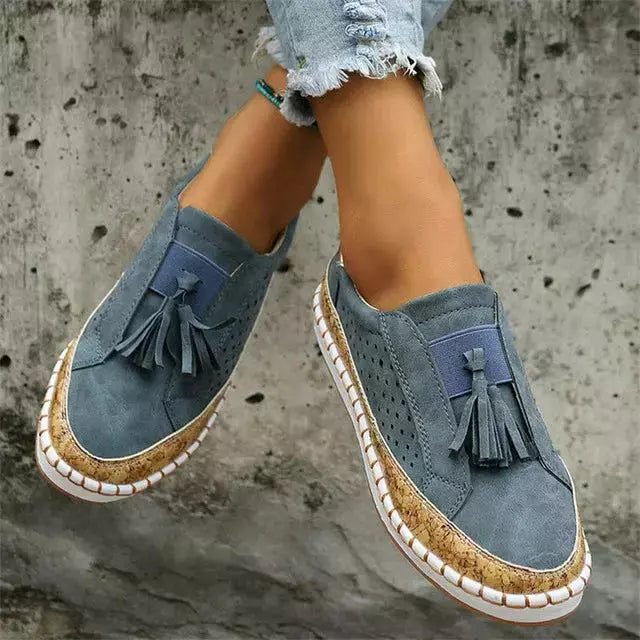Damen Aushöhlen Schuhe mit Quastendekoration Jully