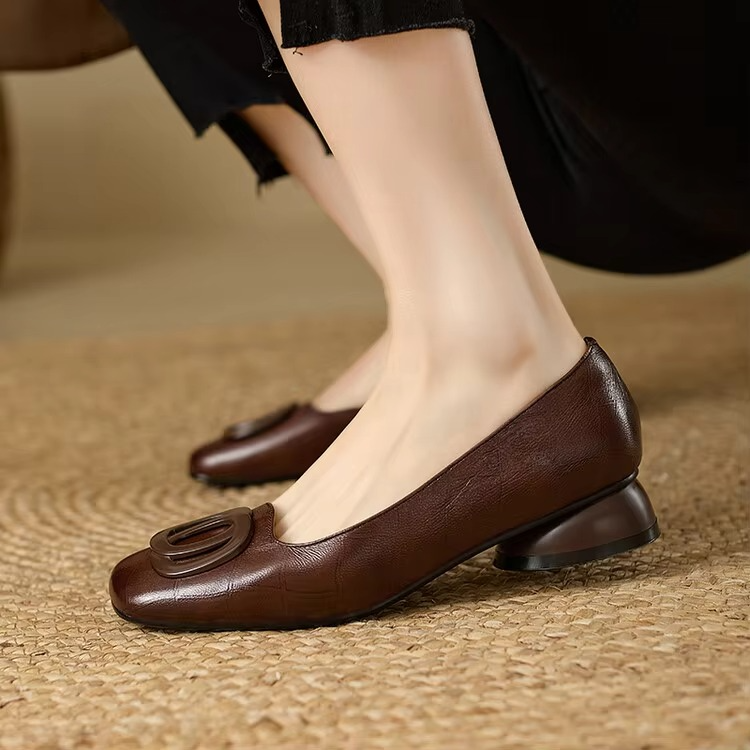 Damen Ballerinas mit quadratischer Spitze Jully