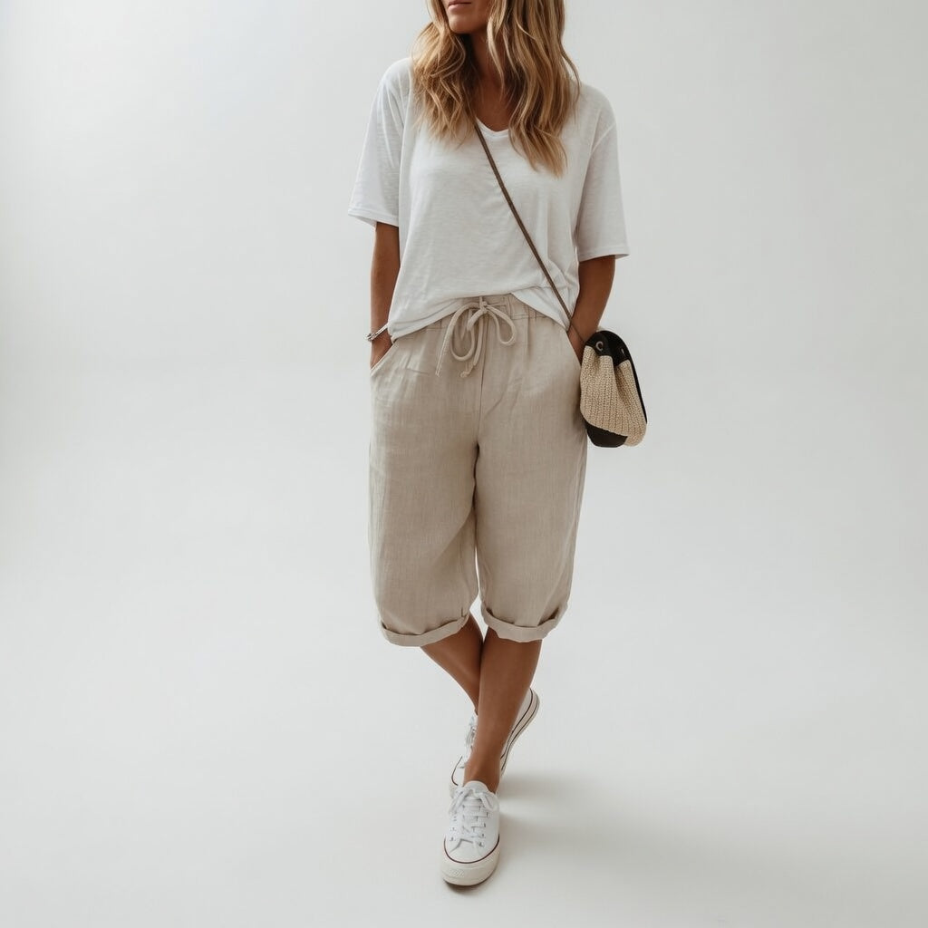 Damen Bermuda Shorts mit elastischem Bund Jully