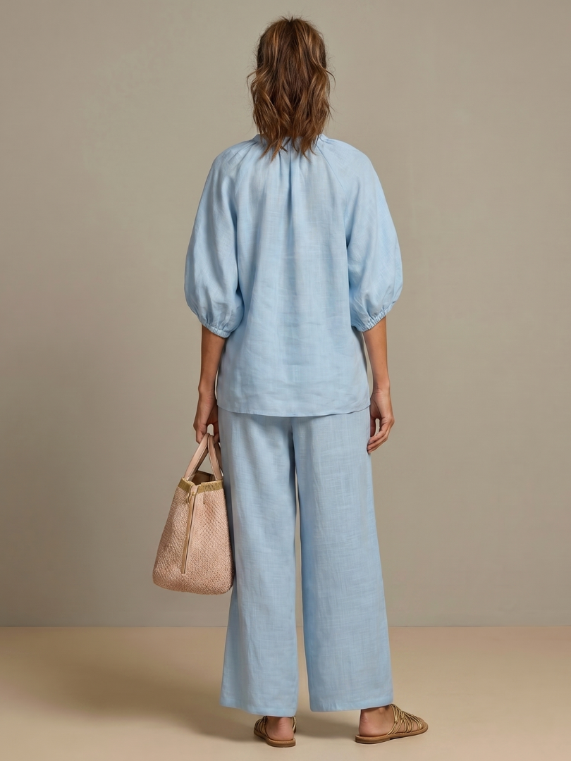 Damen Blouson-Oberteil mit Reißverschluss und weitem Bein Jully