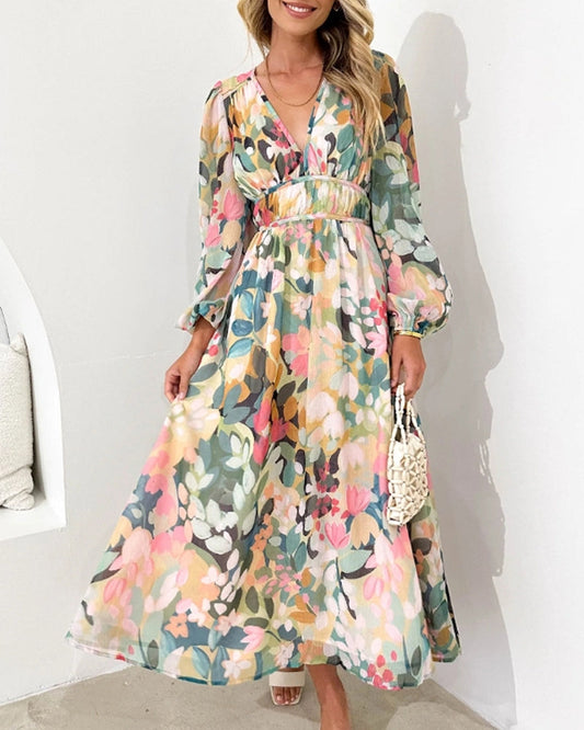 Damen Blumenkleid mit klassischem Design Jully