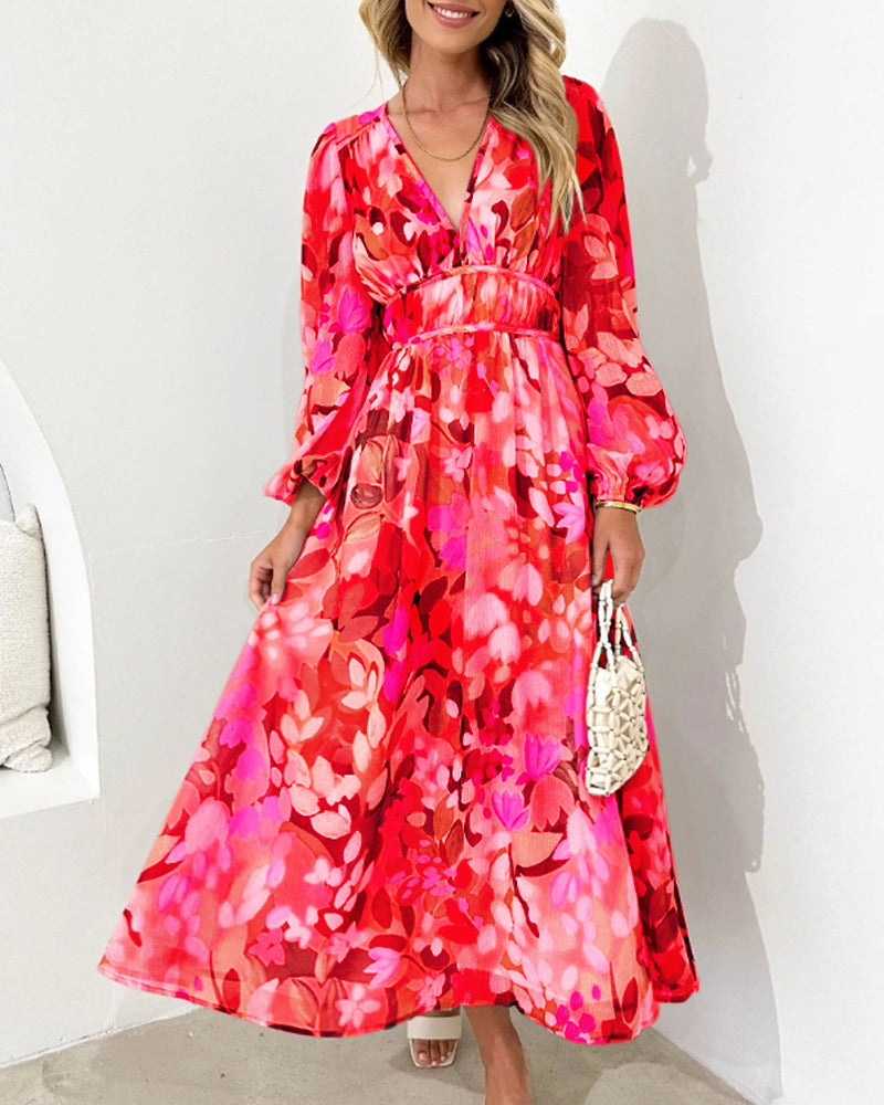 Damen Blumenkleid mit klassischem Design Jully