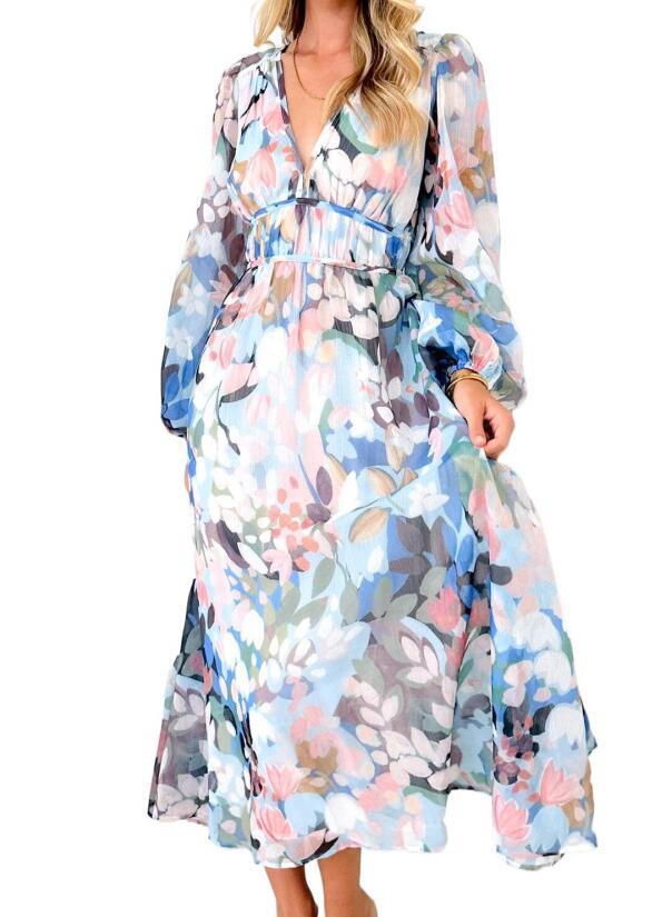 Damen Blumenkleid mit klassischem Design Jully