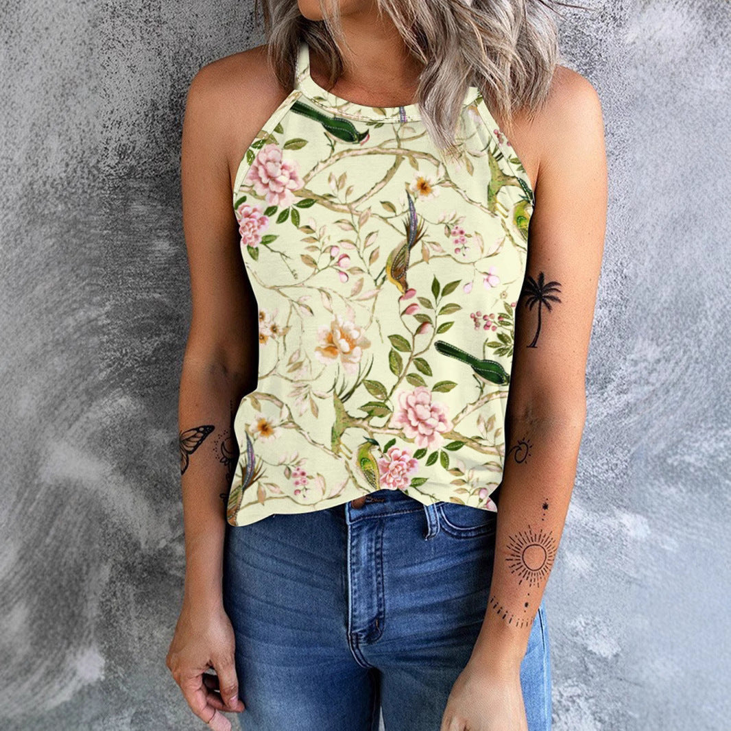Damen Blumenshirt mit Blumenmuster aus Baumwolle Jully