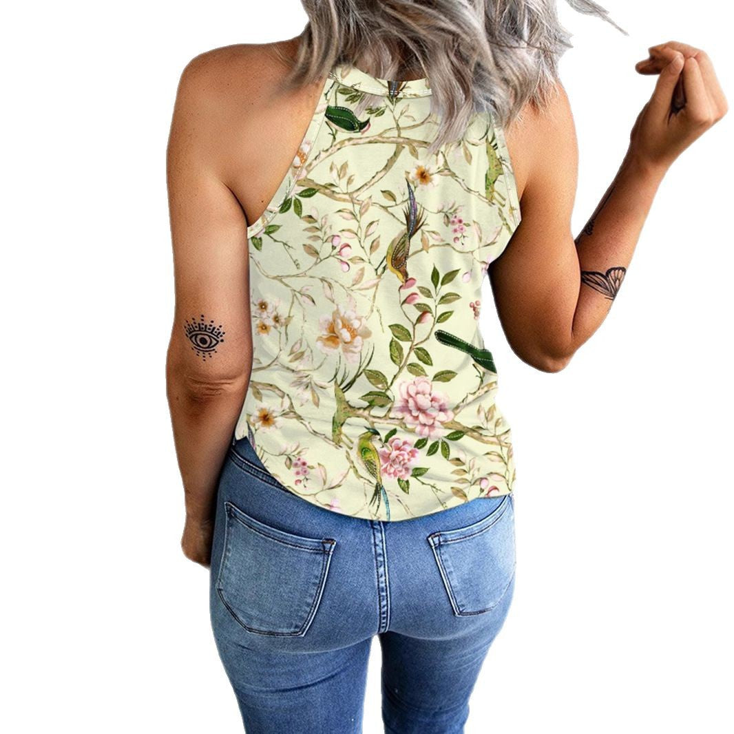 Damen Blumenshirt mit Blumenmuster aus Baumwolle Jully
