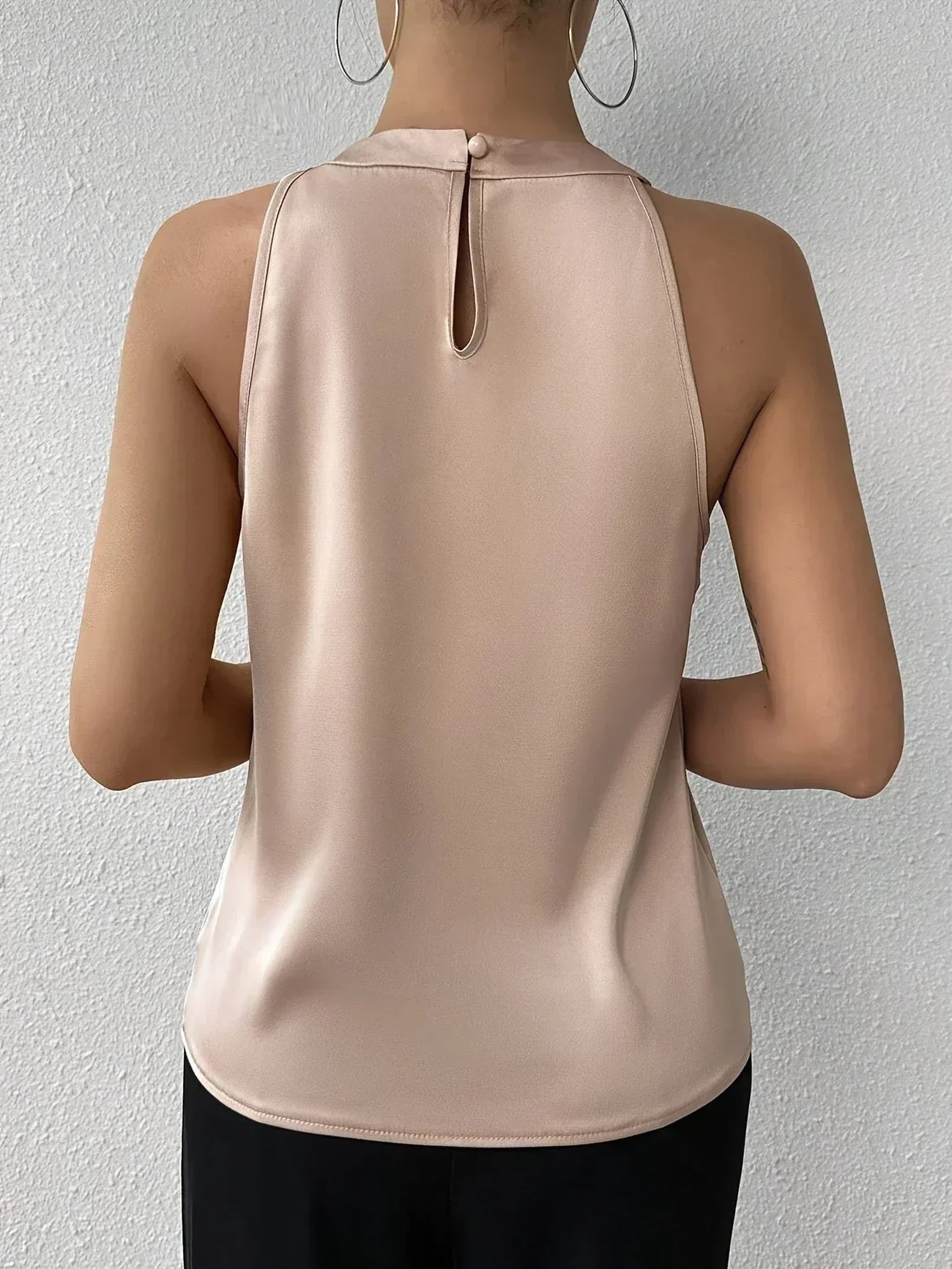 Damen Bluse aus Satin mit offenen Schultern Jully