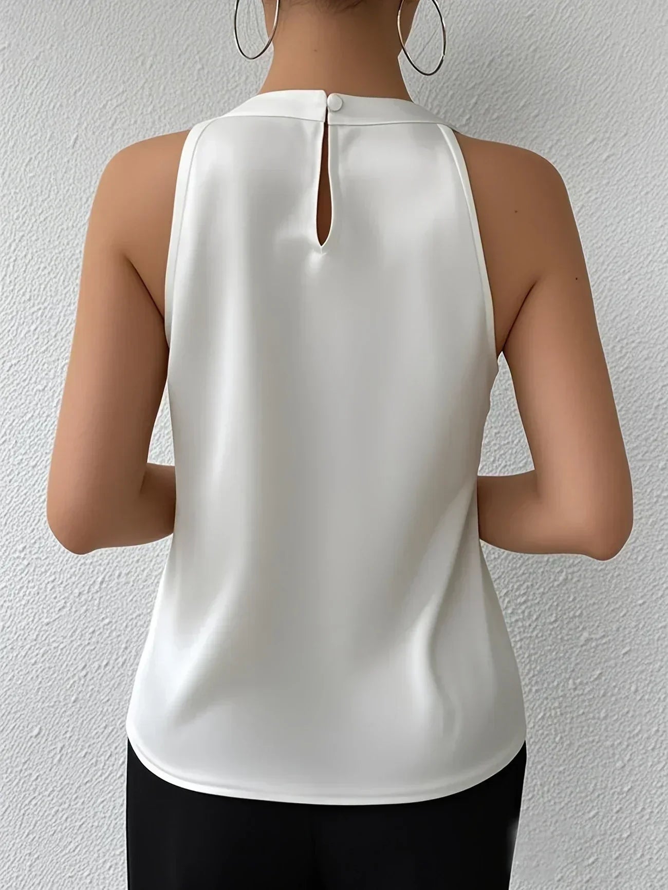Damen Bluse aus Satin mit offenen Schultern Jully