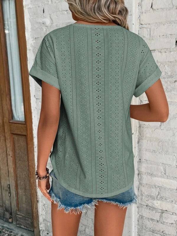 Damen Bluse im Ibiza-Stil mit luftiger Textur Jully