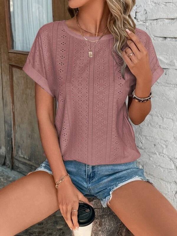 Damen Bluse im Ibiza-Stil mit luftiger Textur Jully