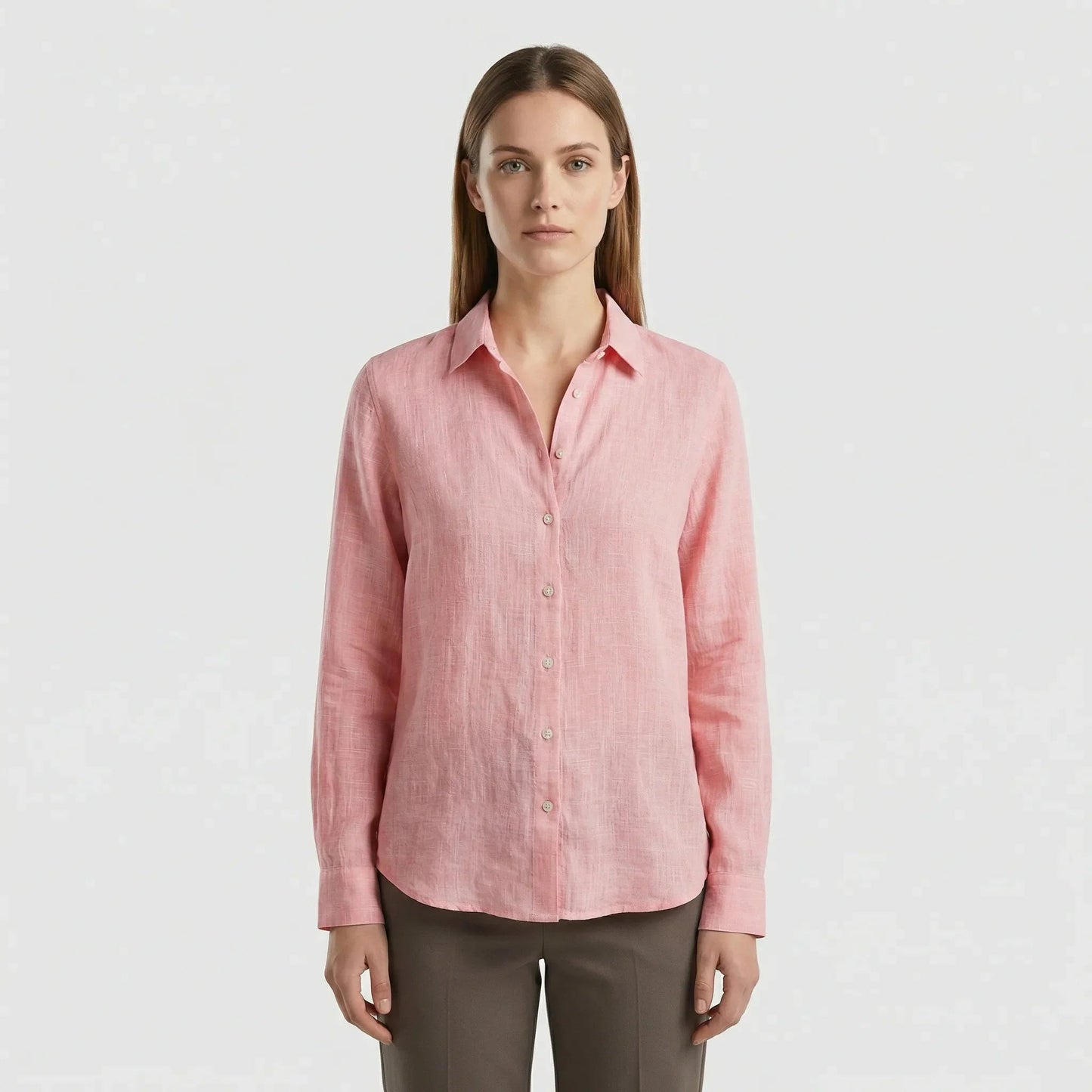 Damen Bluse mit V-Ausschnitt in Weiß Jully