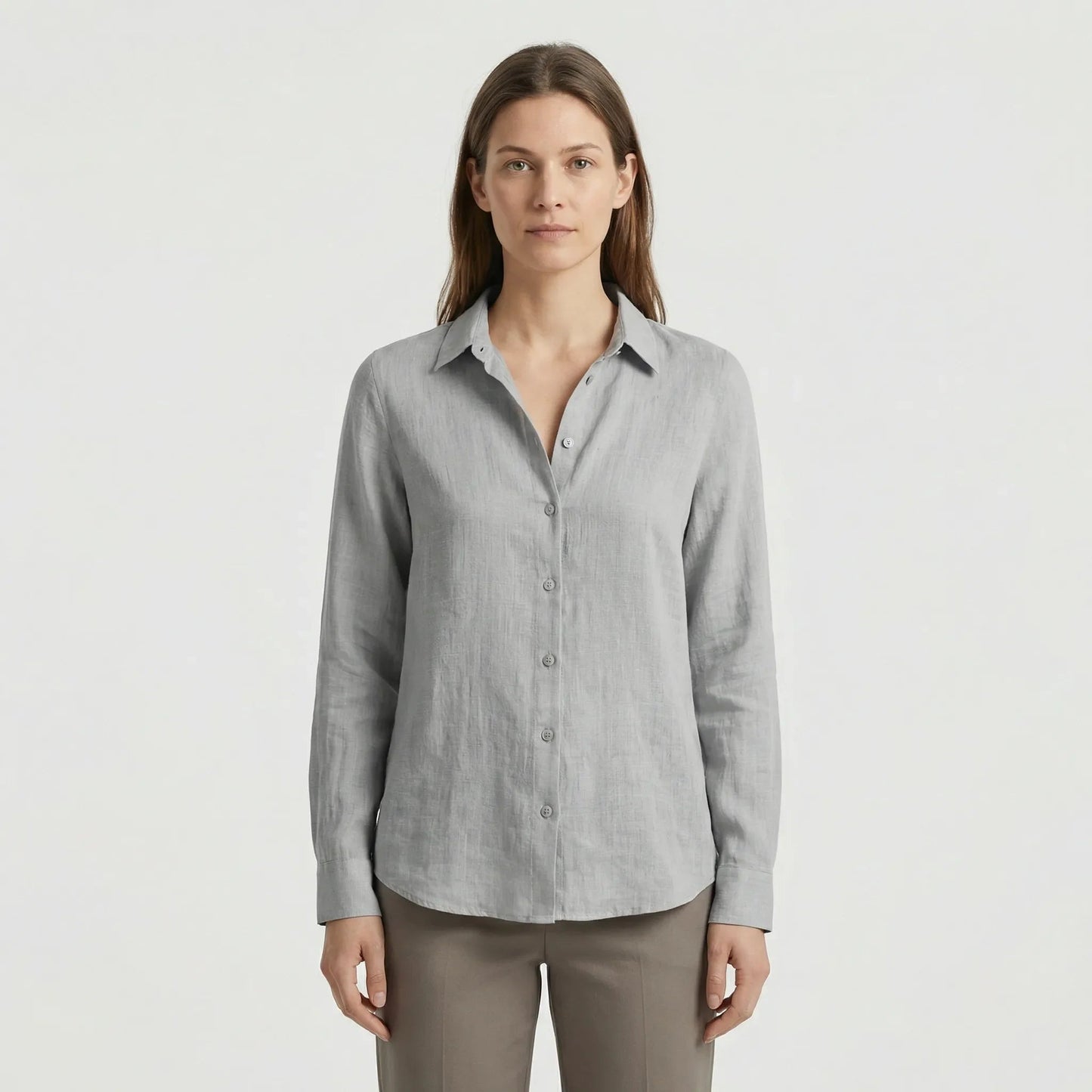 Damen Bluse mit V-Ausschnitt in Weiß Jully