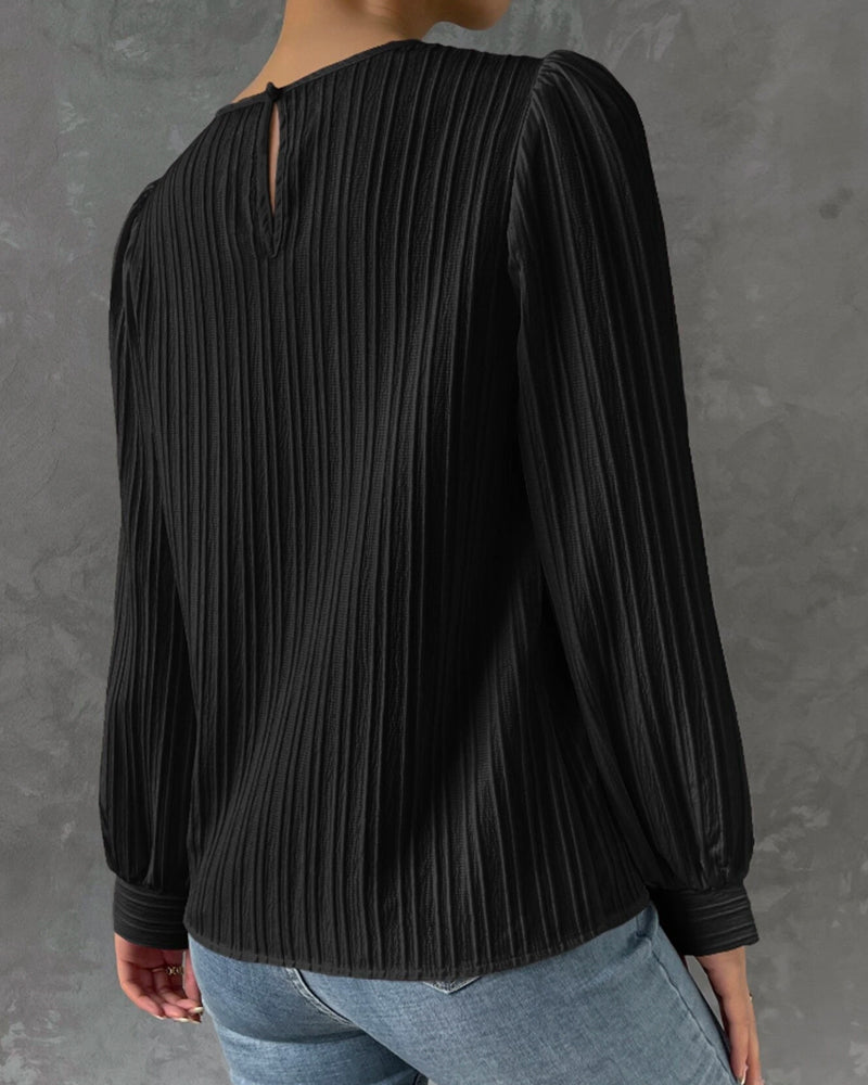 Damen Bluse mit eleganten Laternenärmeln Jully