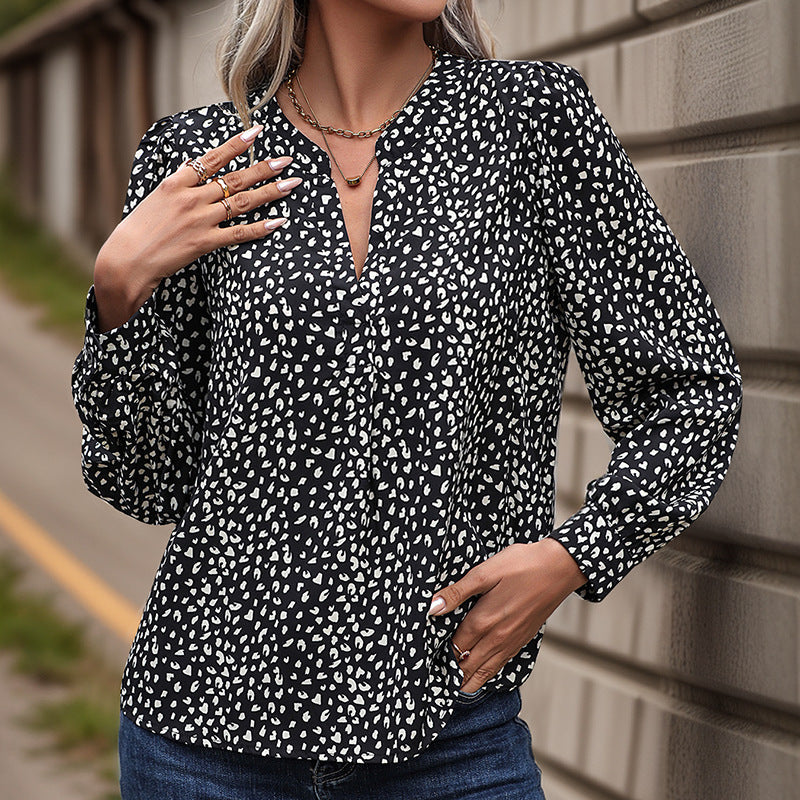 Damen Bluse mit modernem Punkte-Design Jully