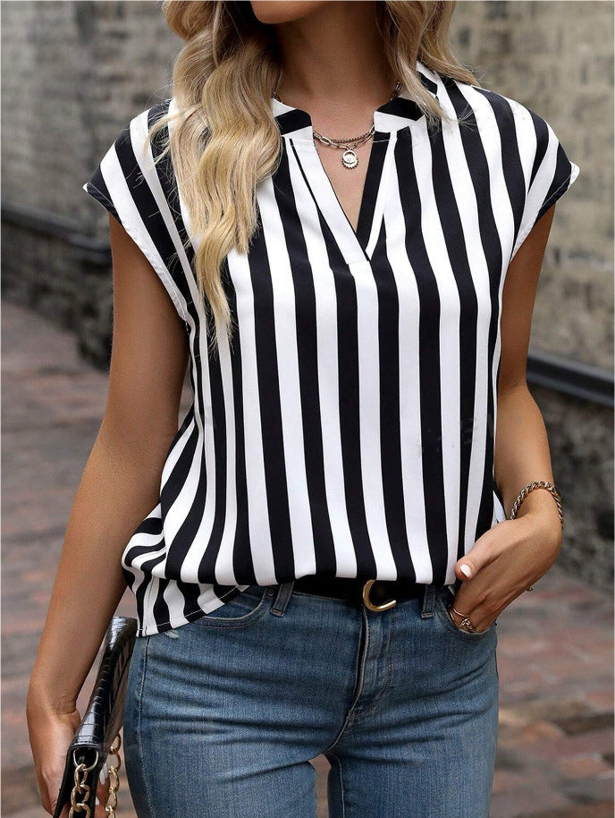 Damen Bluse mit modernem V-Ausschnitt Jully