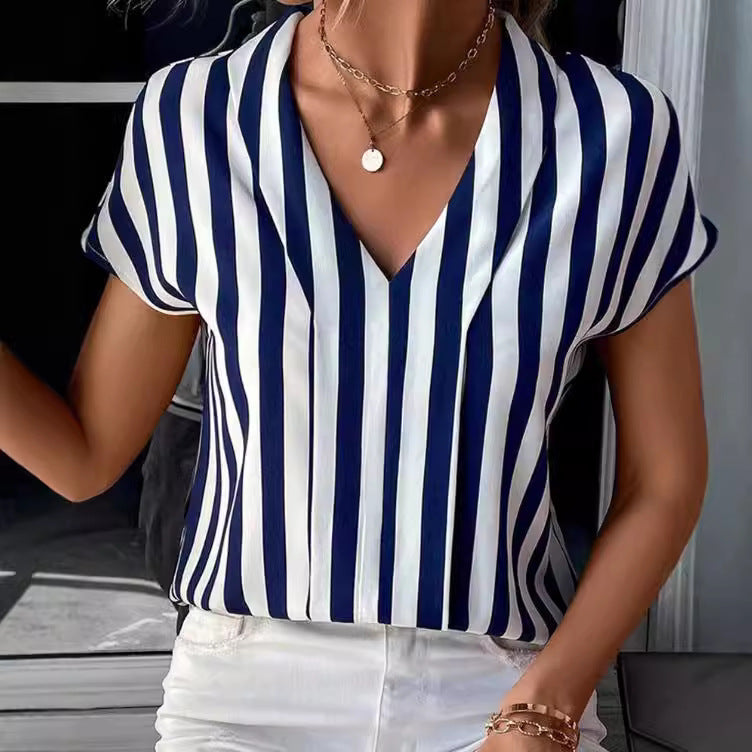 Damen Bluse mit modernem V-Ausschnitt Jully