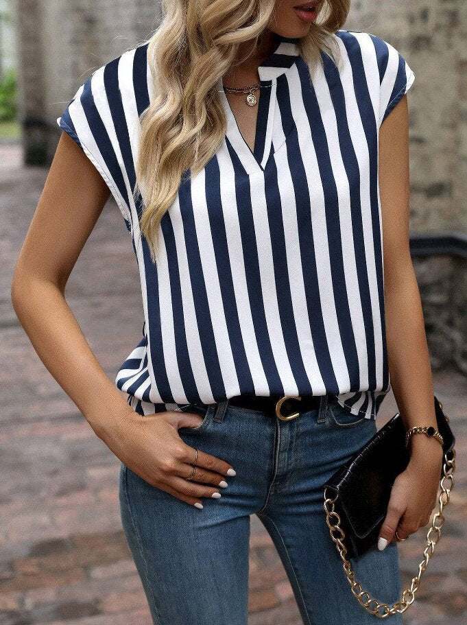 Damen Bluse mit modernem V-Ausschnitt Jully