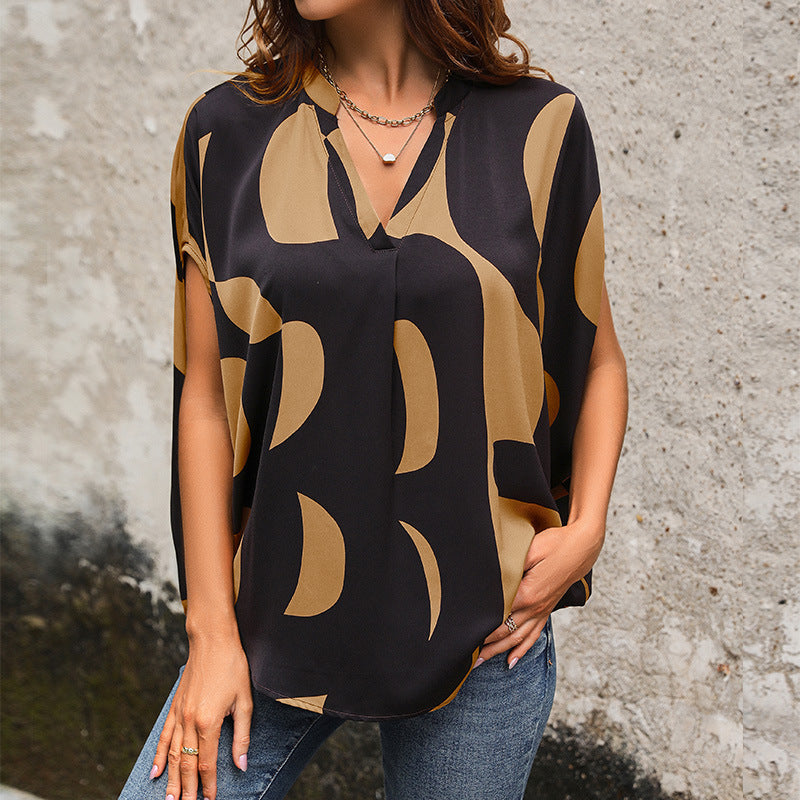 Damen Bluse mit modernem abstraktem Design Jully
