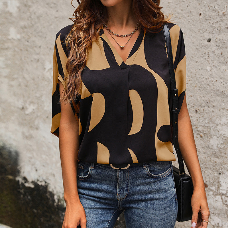 Damen Bluse mit modernem abstraktem Design Jully